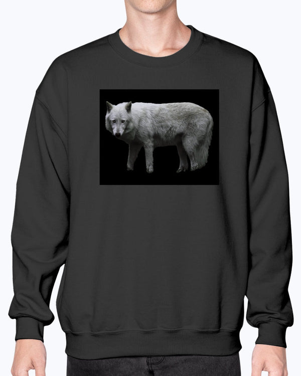 Grey Wolf, Wolf Conservation, Moss Apparel, Crewneck Sweatshirt