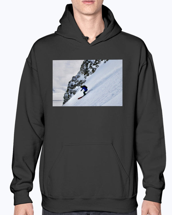 Glacier Skier, Moss Apparel, Austrian Alps Skiing, Unisex Hoodie