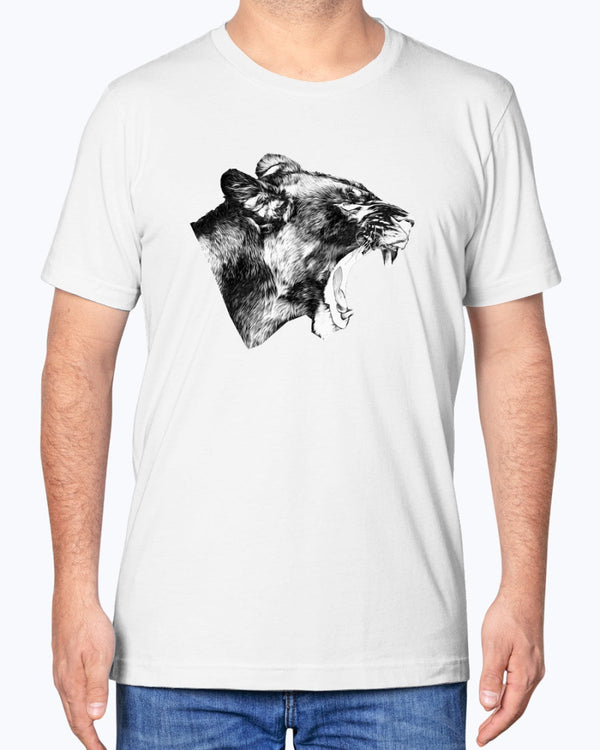 Lioness' Roar, lion lovers, wildlife fans, Moss Apparel, Unisex T-Shirt
