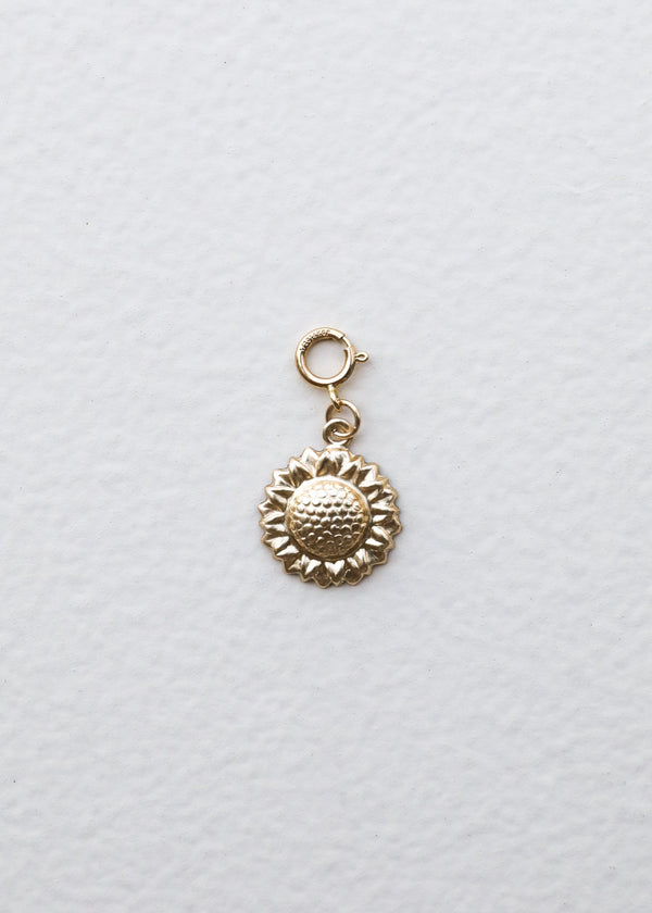 14K Gold Filled Charm - Sunflower