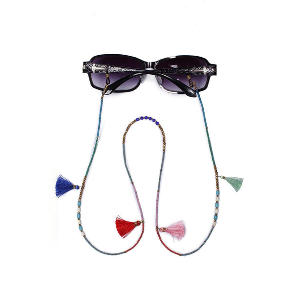 Tassels & Stone Beads Sunglass Holders - Thailand