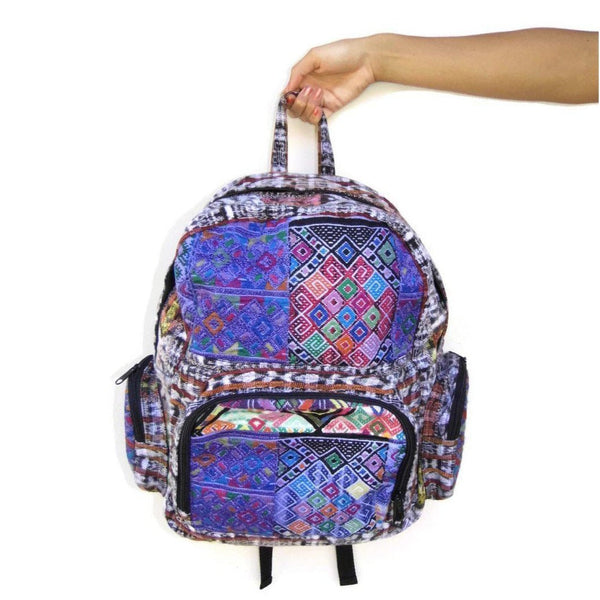 Volcano Huipil Upcycled Textile Backpack - Guatemala