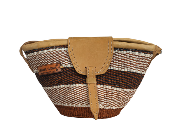 Life Lines Handmade Sisal Straw Crossbody Bag